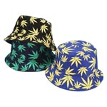Leaf Print Bucket Hats