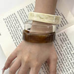 Minimalist Frost Wide Cuff Bangles