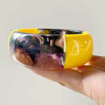 Diffusion-effect Patterned Wide Resin Bangles