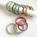 Colored Diffusion-effect Round Resin Bangles