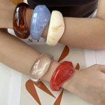 Shaped Resin Cuff Bangles