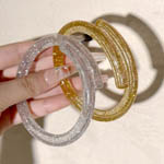 Glittery Crossed Bracelets