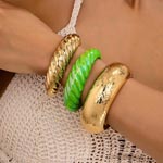 Hip-Hop Horn Bracelet Set