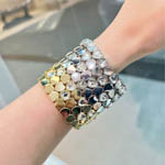 Cute Metal Heart Charms Elastic Bracelet