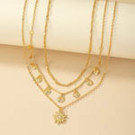 Gold Shell Pendants Chain Necklace