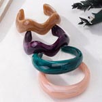 Acrylic Wave Bangles Set