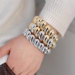 Metallic Comma Charm Bracelet