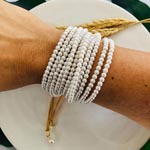 Layered Immitation Pearls Bracelet
