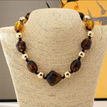 Boho Maillard Geometric Beaded Choker