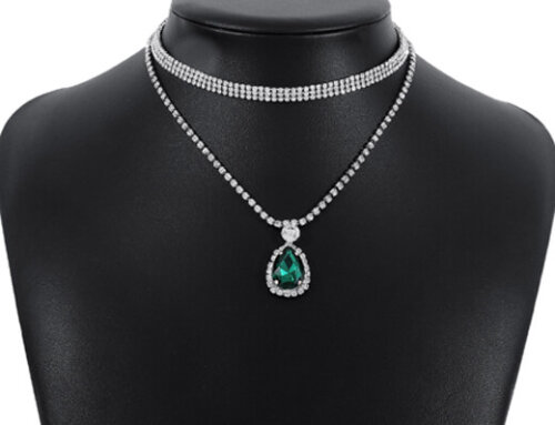 Emerald Pendant Fashion Necklace